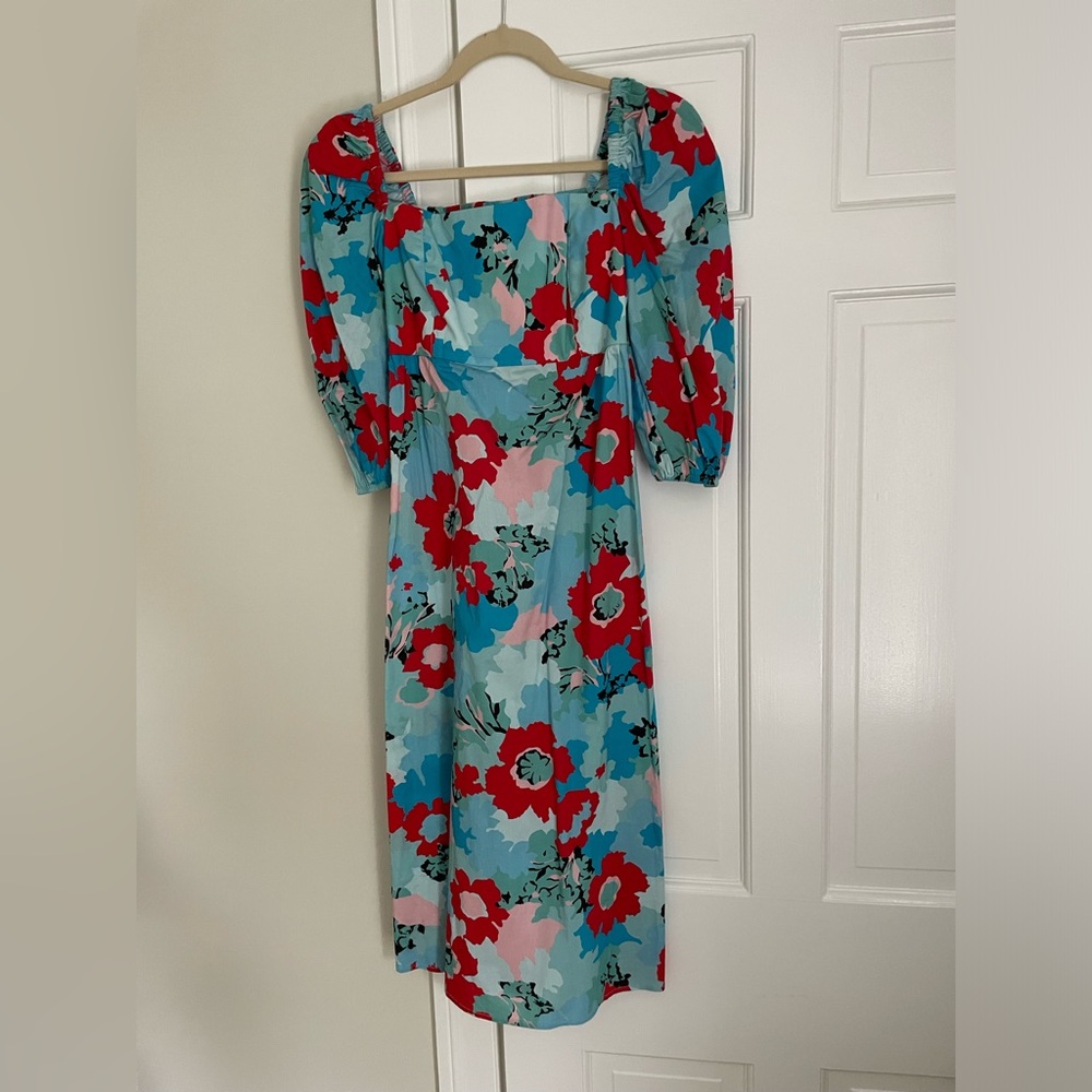 Tuckernuck puff sleeve midi dress